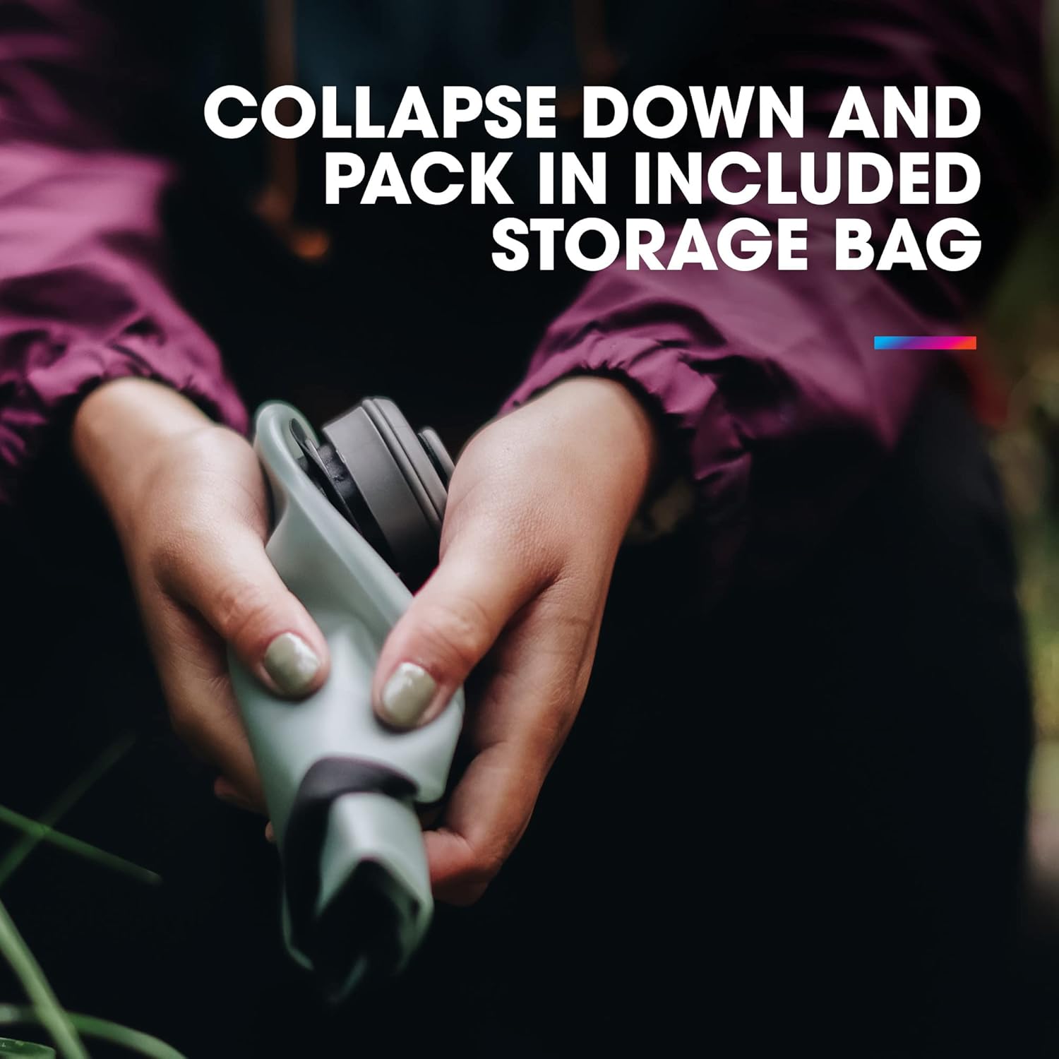 HydraPak Seeker - Collapsible Camping Water Storage (2L, 3L, 4L, 6L, 10L) - BPA & PVC Free, Hydration Reservoir Bag, Leak Proof - Image 4